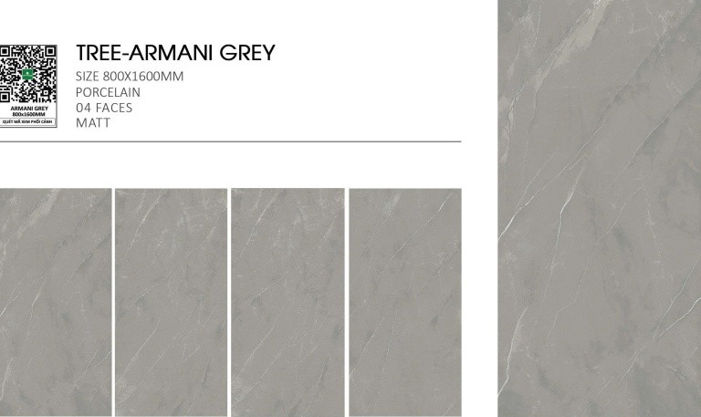 Gạch Ấn Độ - Tree-Armani Grey